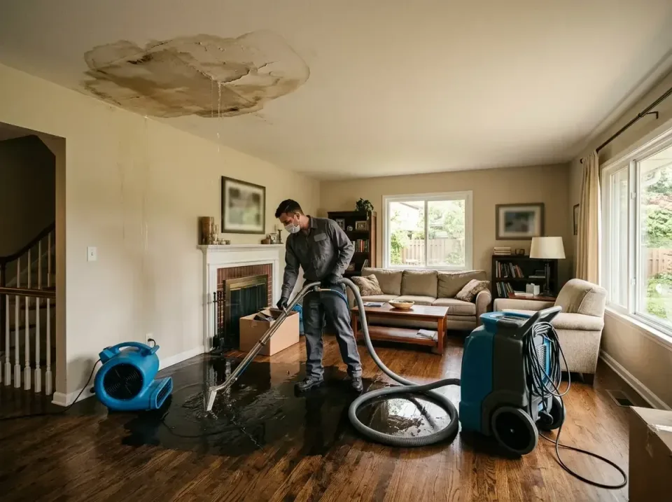 attic-pipe-burst-ceiling-drip-008 — frequently asked questions, Water Damage Restoration & Carpet Care in Riverview, MO